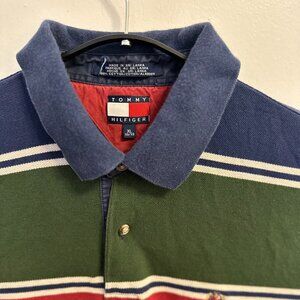 Tommy Hilfiger Polo Men’s Multicolored Striped Short Sleeve Pullover
